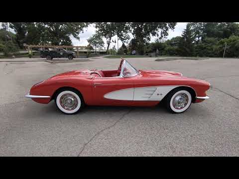 Chevrolet Corvette C1 roman red 1960 exceptionnelle prix tout compris