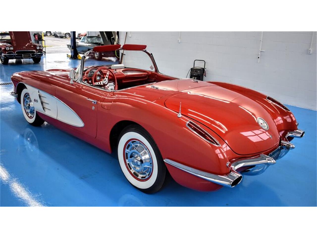 Chevrolet Corvette C1 roman red 1960 exceptionnelle prix tout compris