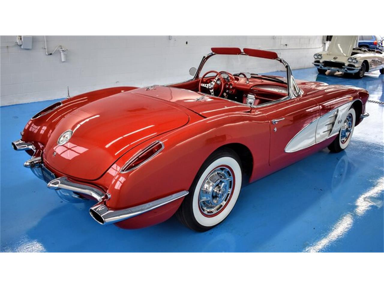 Chevrolet Corvette C1 roman red 1960 exceptionnelle prix tout compris