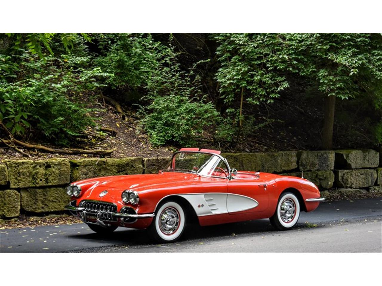 Chevrolet Corvette C1 roman red 1960 exceptionnelle prix tout compris