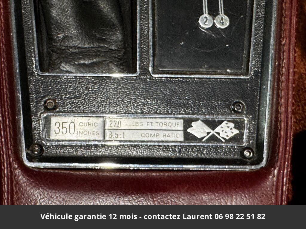 Chevrolet Corvette Stingray l48 1974 tout compris
