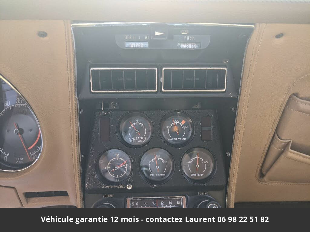 chevrolet corvette V8 1975 prix tout compris