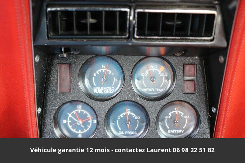 chevrolet corvette T top l82 v8 1976 prix tout compris