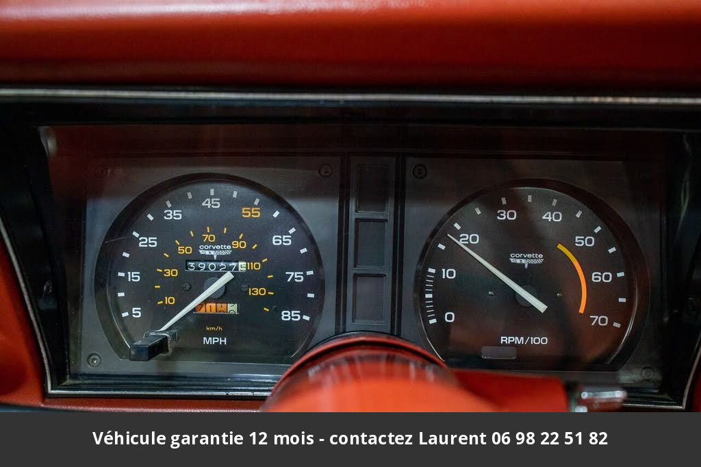 chevrolet corvette V8 350 1980 prix tout compris