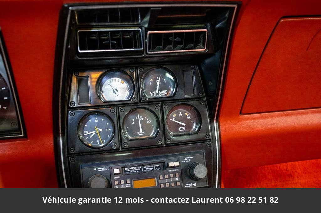 chevrolet corvette V8 350 1980 prix tout compris