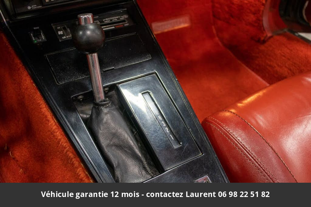 chevrolet corvette V8 350 1980 prix tout compris