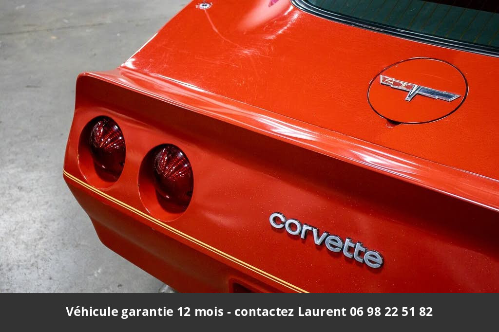 chevrolet corvette V8 350 1980 prix tout compris