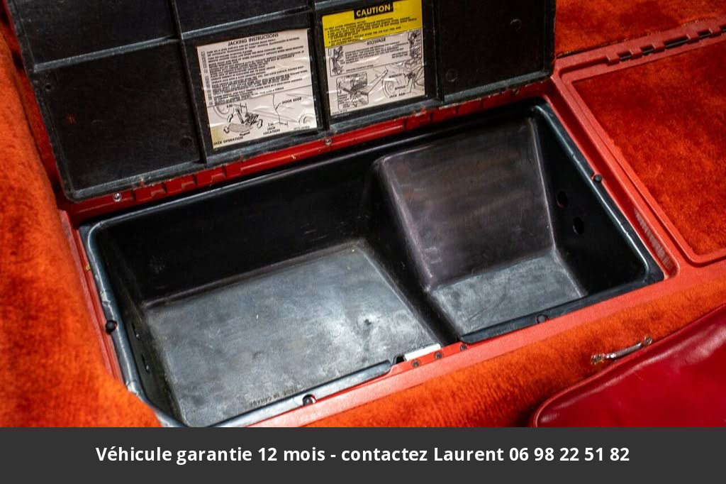 chevrolet corvette V8 350 1980 prix tout compris