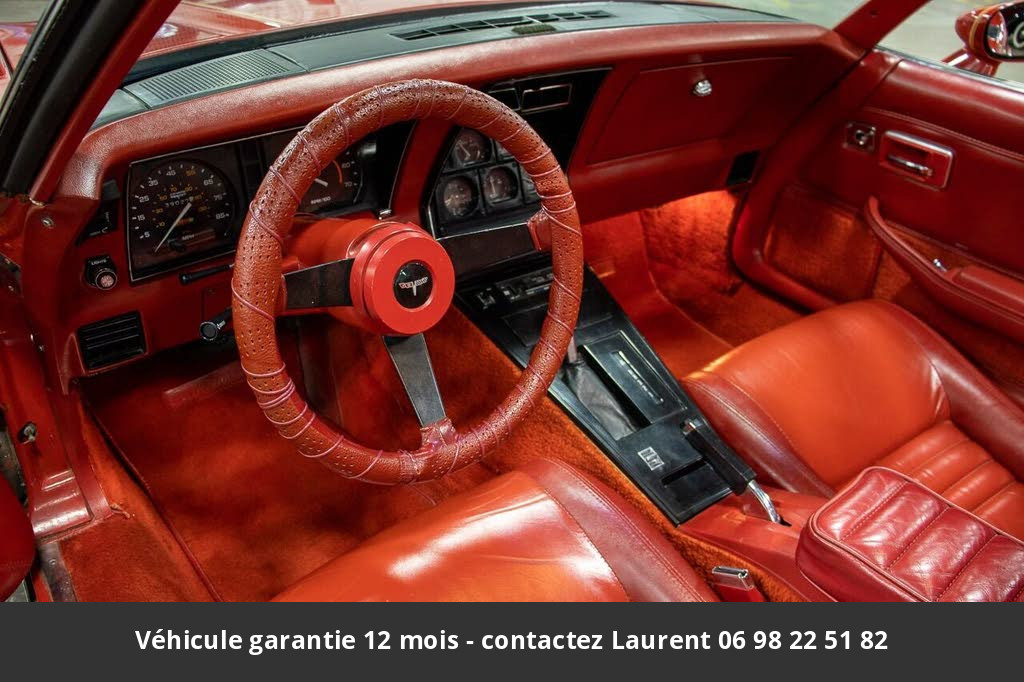 chevrolet corvette V8 350 1980 prix tout compris