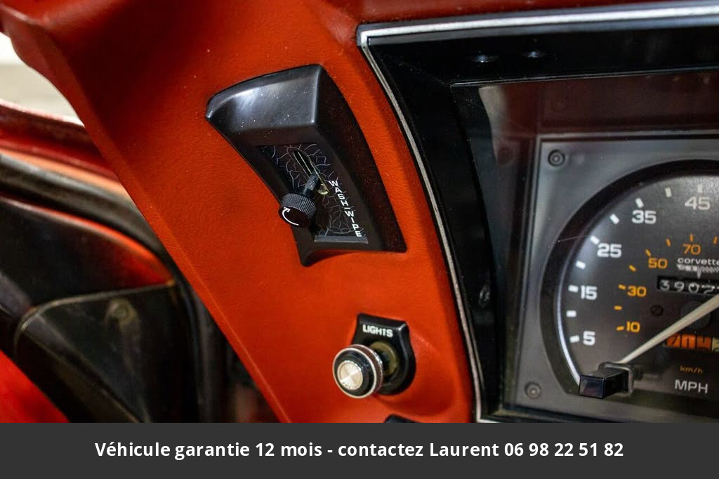 chevrolet corvette V8 350 1980 prix tout compris