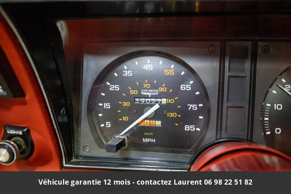 chevrolet corvette V8 350 1980 prix tout compris