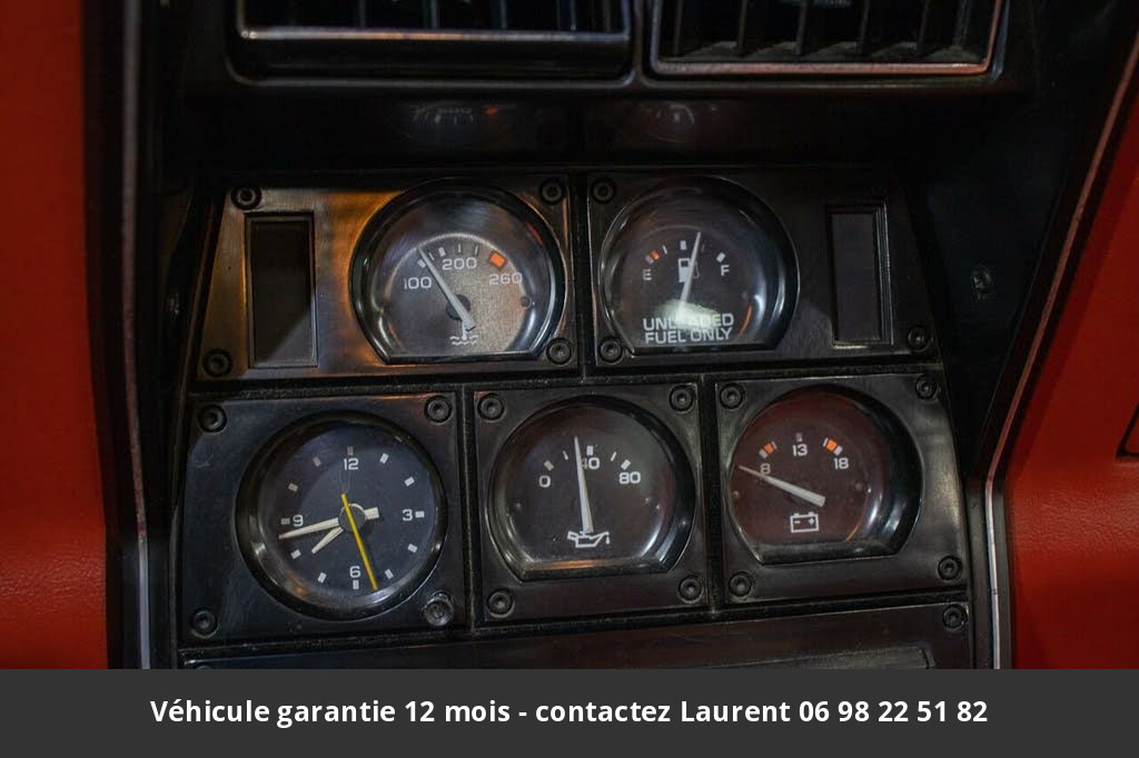 chevrolet corvette V8 350 1980 prix tout compris