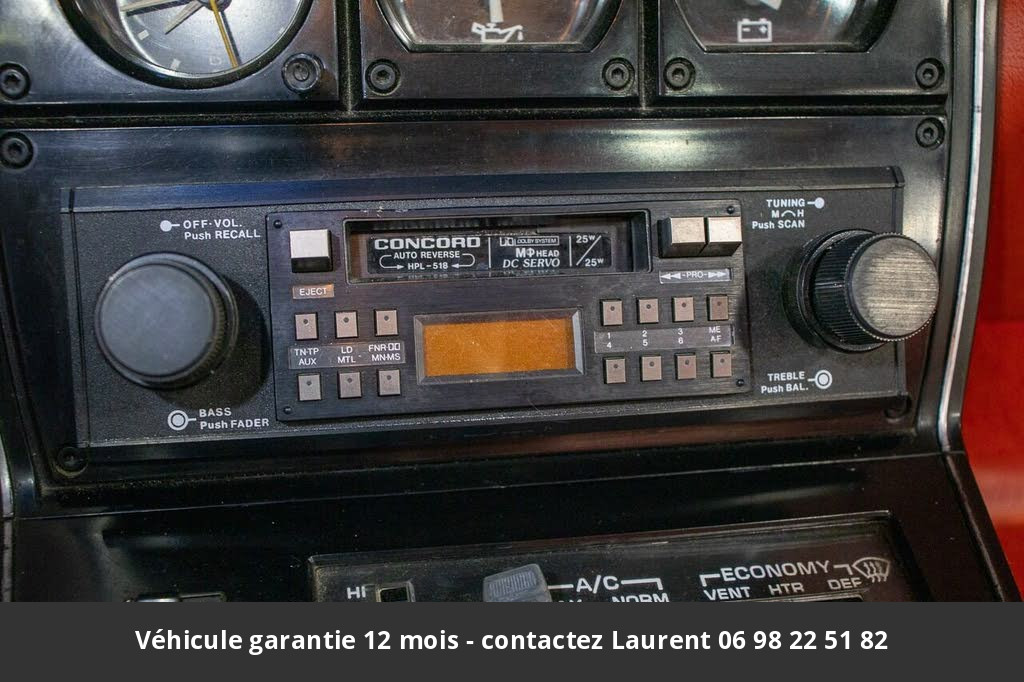 chevrolet corvette V8 350 1980 prix tout compris