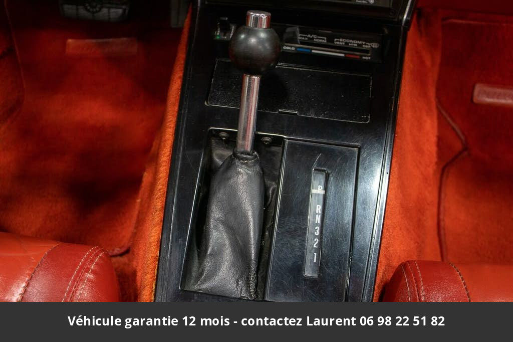 chevrolet corvette V8 350 1980 prix tout compris