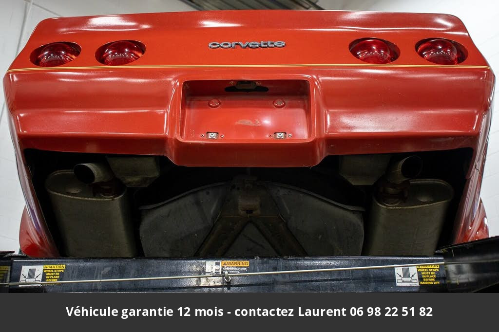 chevrolet corvette V8 350 1980 prix tout compris