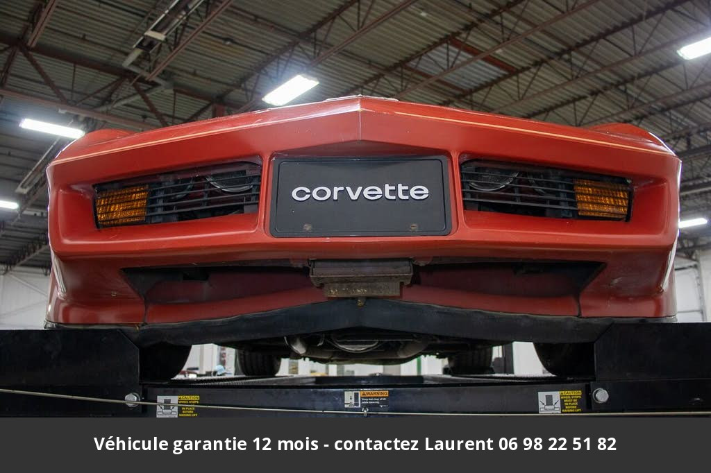 chevrolet corvette V8 350 1980 prix tout compris