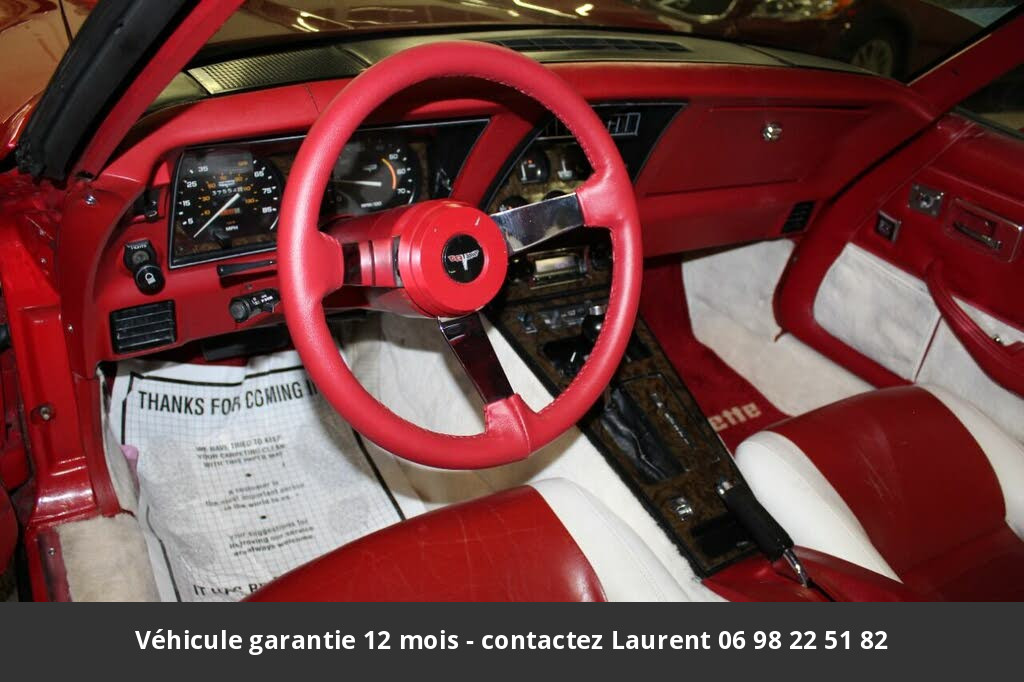 chevrolet corvette T top 5.7l v8 1981 prix tout compris