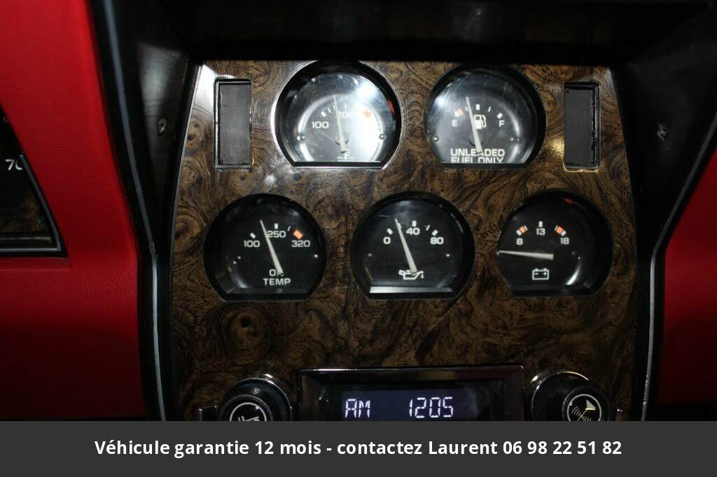 chevrolet corvette T top 5.7l v8 1981 prix tout compris