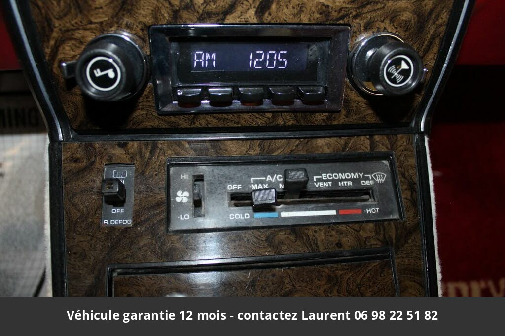 chevrolet corvette T top 5.7l v8 1981 prix tout compris