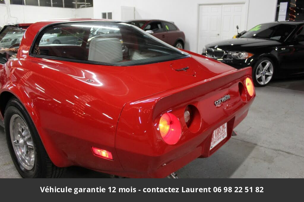 chevrolet corvette T top 5.7l v8 1981 prix tout compris