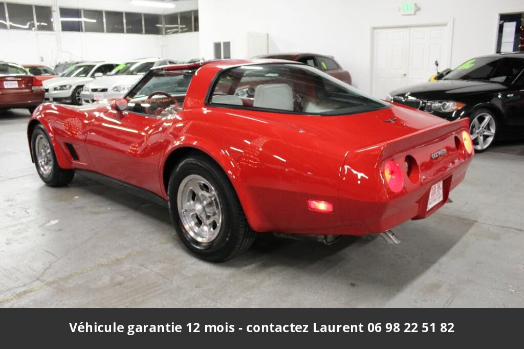 chevrolet corvette T top 5.7l v8 1981 prix tout compris