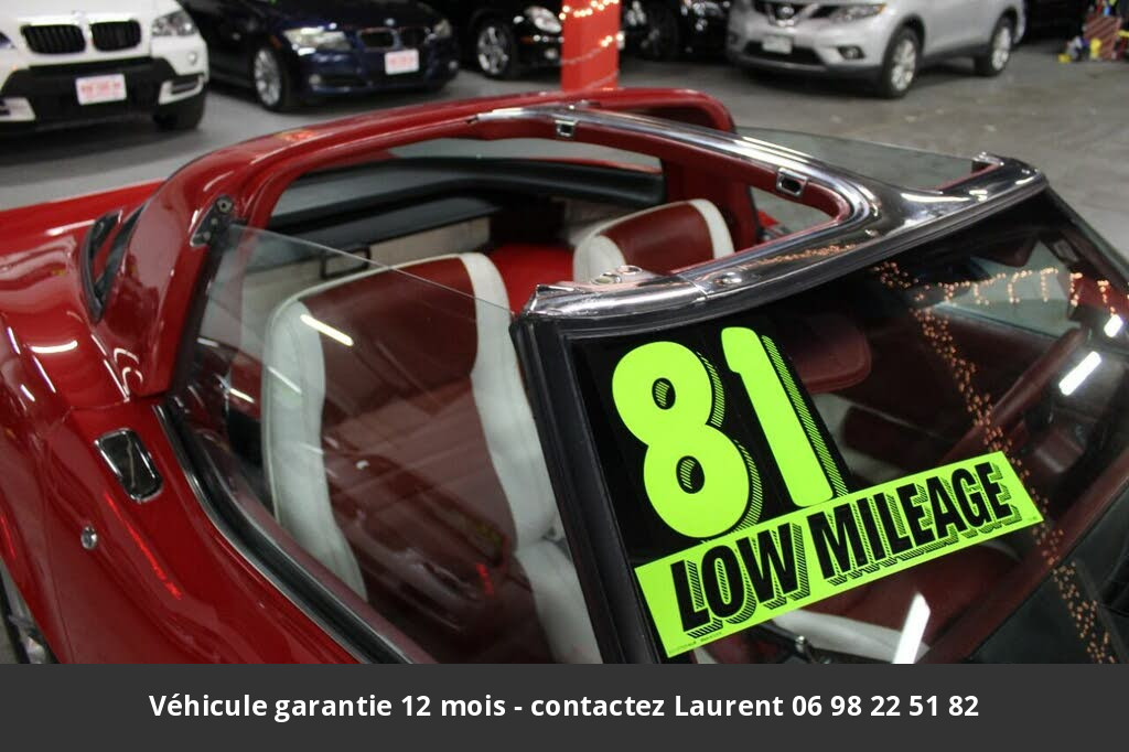 chevrolet corvette T top 5.7l v8 1981 prix tout compris