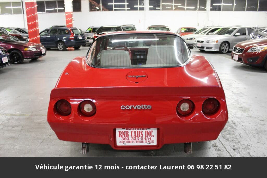 chevrolet corvette T top 5.7l v8 1981 prix tout compris