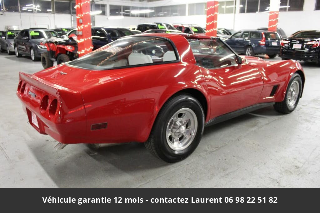 chevrolet corvette T top 5.7l v8 1981 prix tout compris