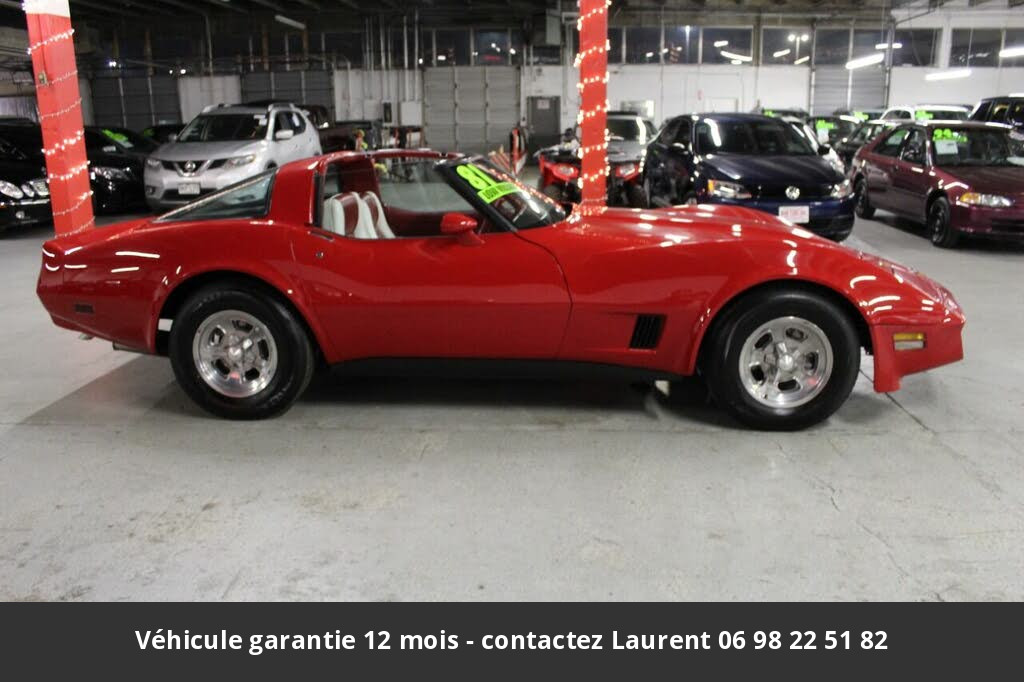 chevrolet corvette T top 5.7l v8 1981 prix tout compris