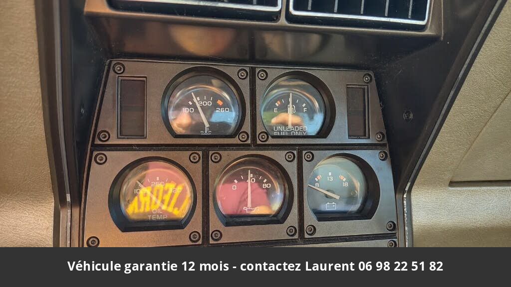 chevrolet corvette V8 1982 prix tout compris