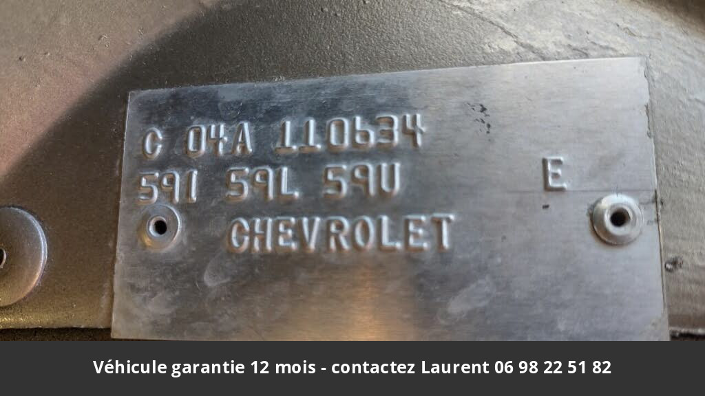 chevrolet corvette V8 1982 prix tout compris