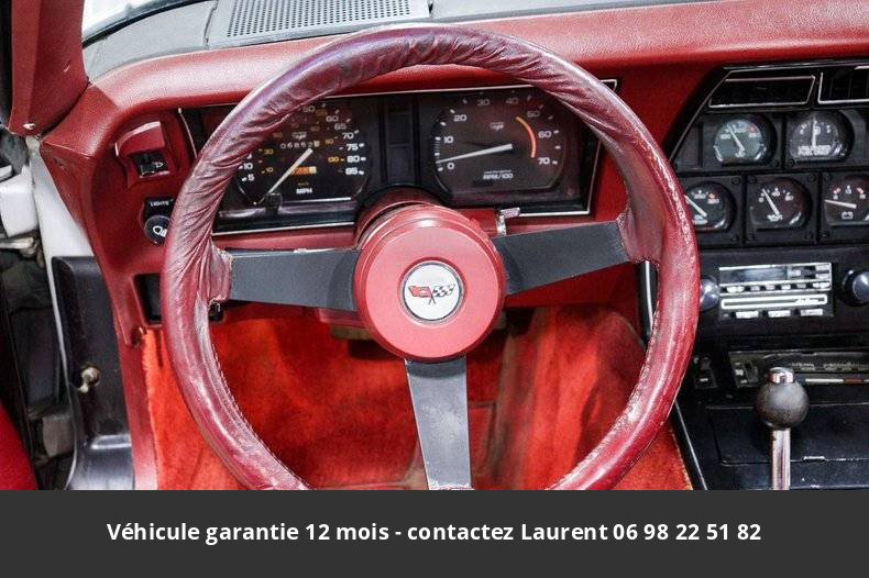 Chevrolet Corvette 350ci v8  1982 prix tout compris