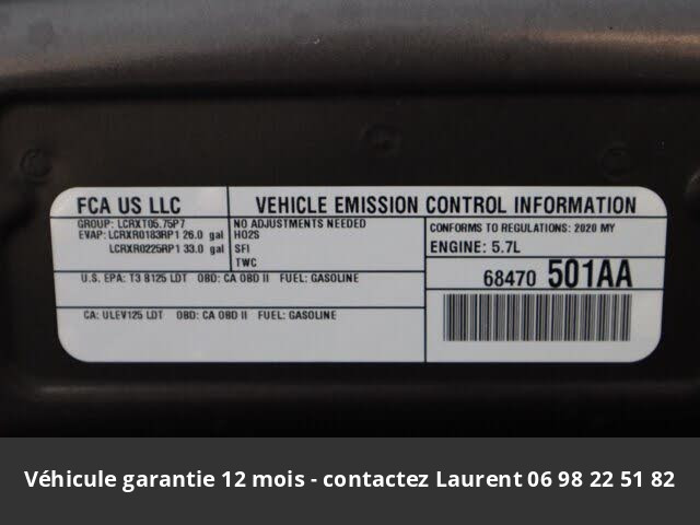 DODGE ram 395 hp 5.7l v8 crew cab 4wd prix tout compris hors homologation 4500 €