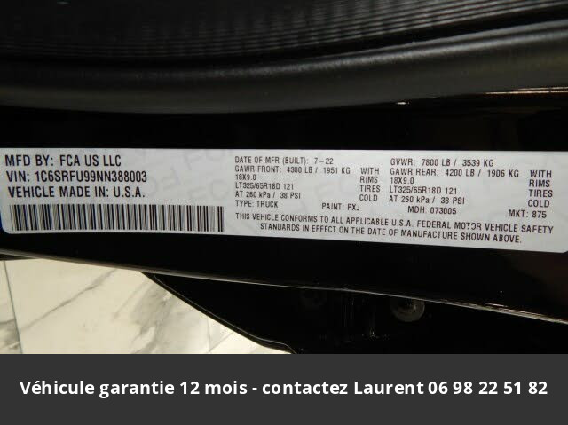 DODGE ram Prix tout compris hors homologation 11000 €