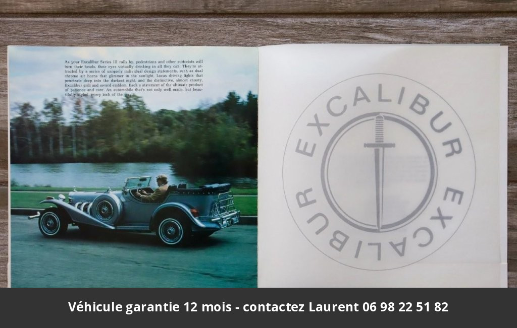 Excalibur phateon Serie iii 454ci v8  1978 prix tout compris