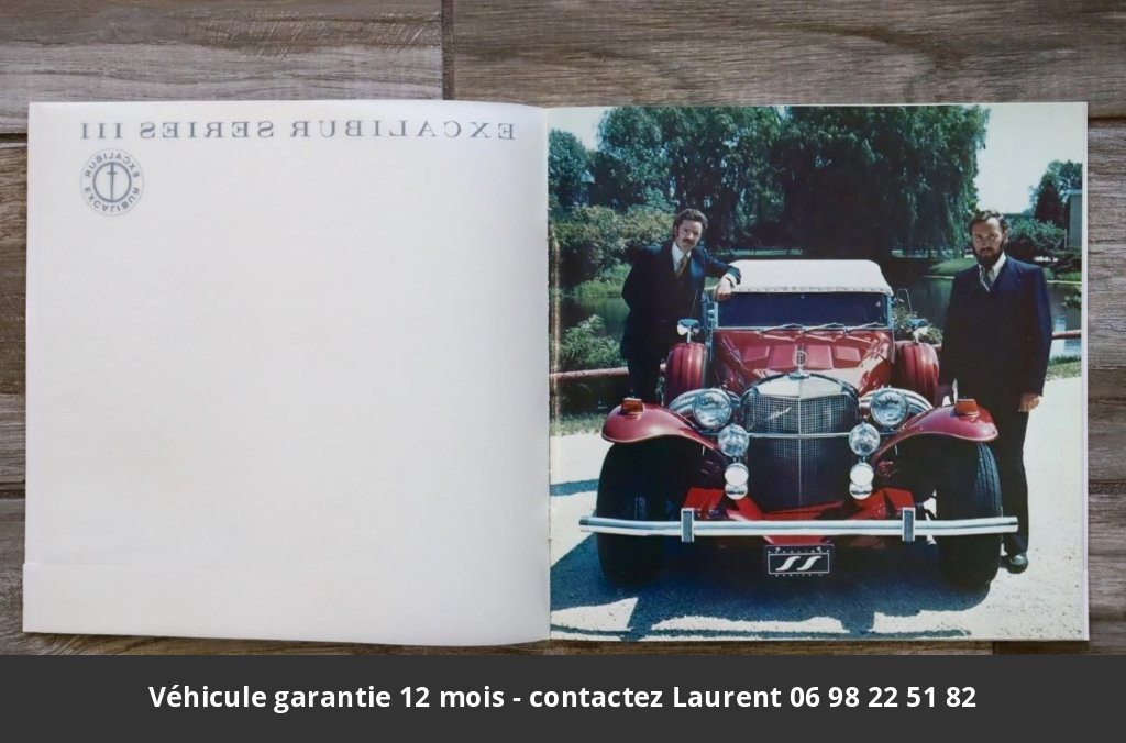 Excalibur phateon Serie iii 454ci v8  1978 prix tout compris