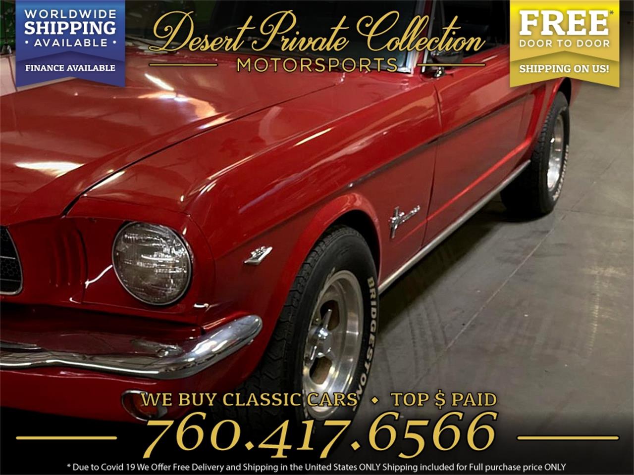 Ford Mustang Fastback v8 1965 prix tout compris