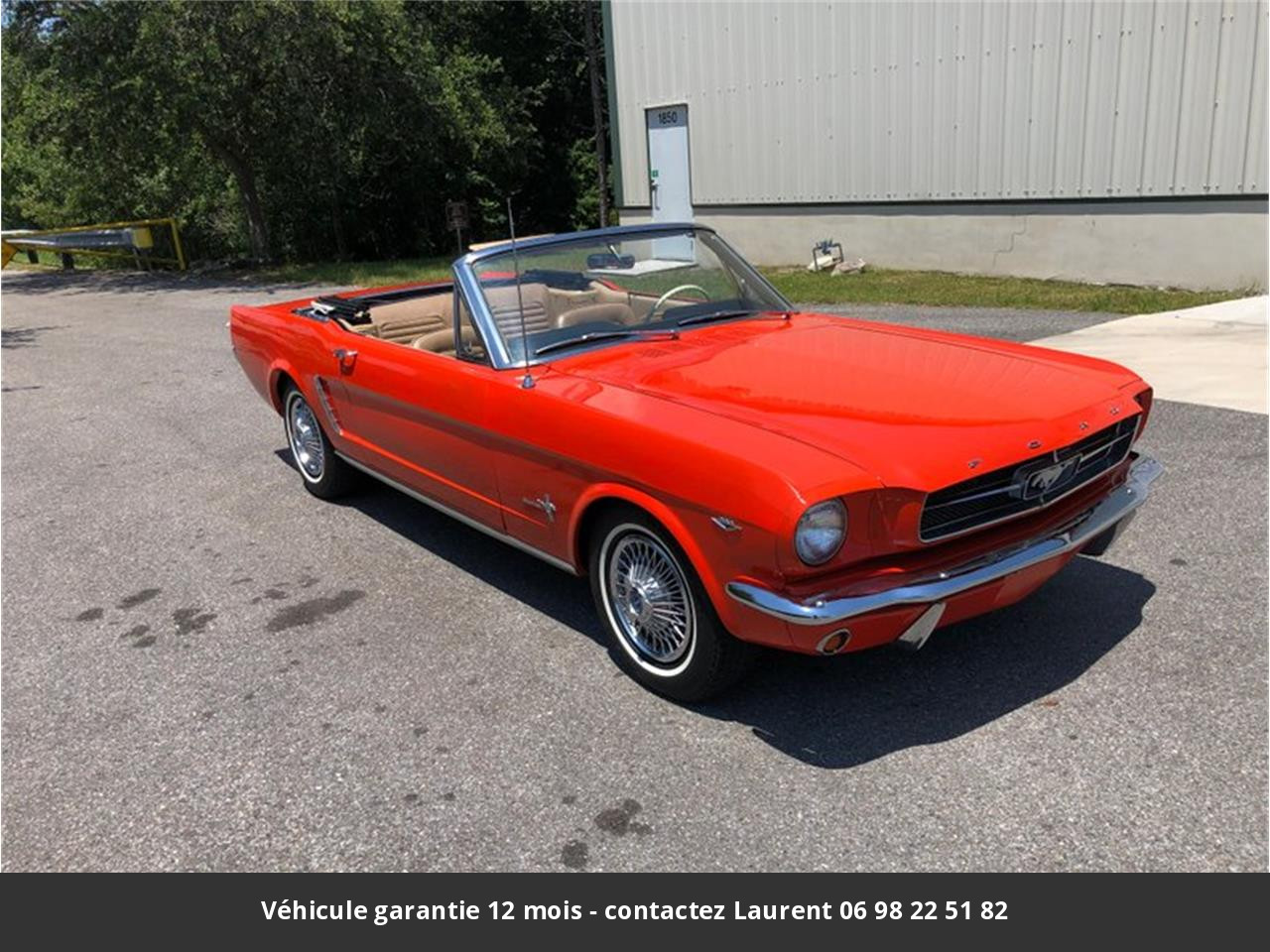 Ford Mustang V8 289 code c 1965 prix tout compris