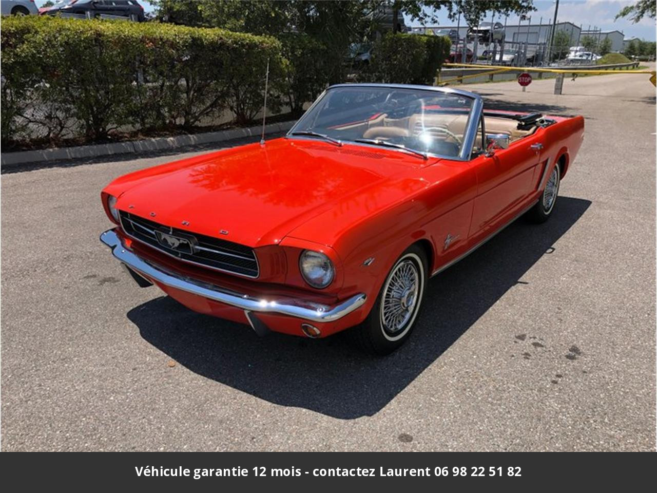 Ford Mustang V8 289 code c 1965 prix tout compris