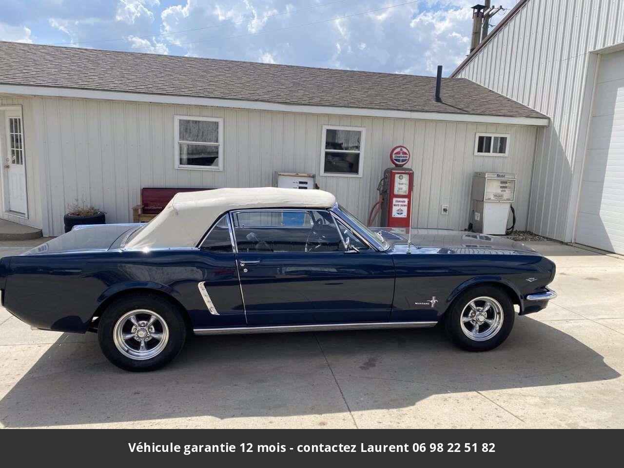 Ford Mustang 289 v8 1965 prix tout compris