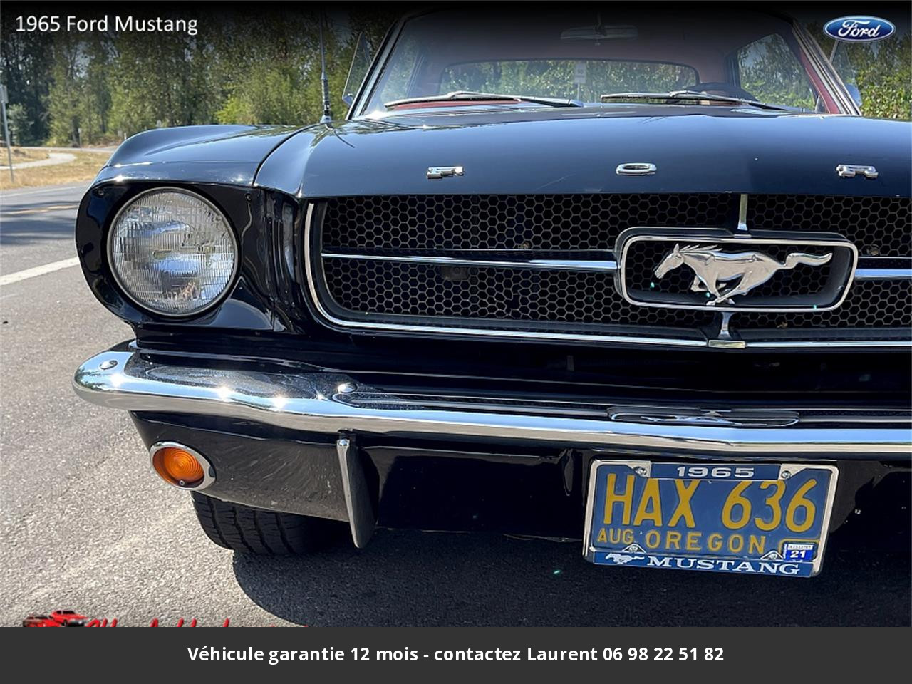 Ford Mustang V8 289 1965 prix tout compris