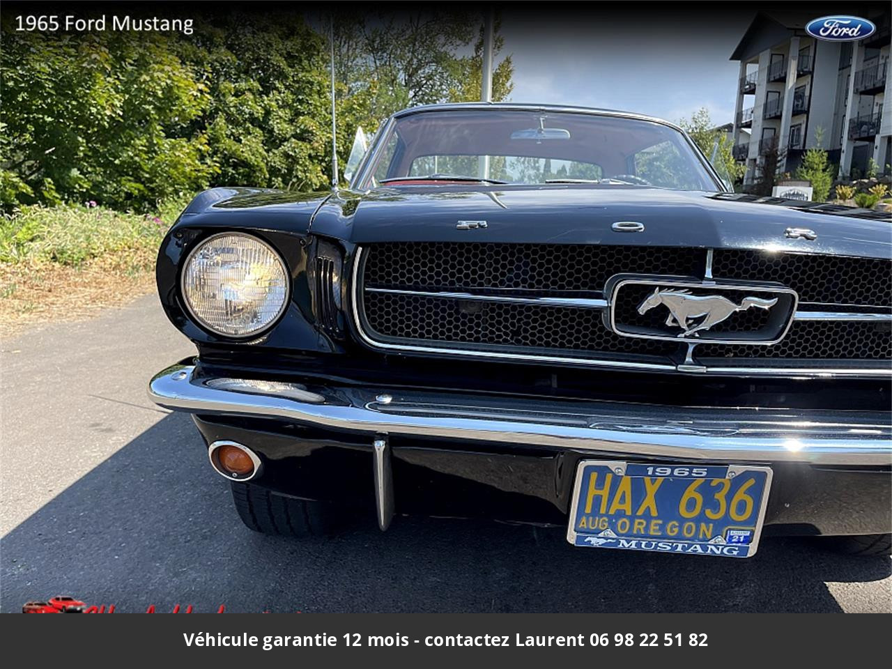 Ford Mustang V8 289 1965 prix tout compris