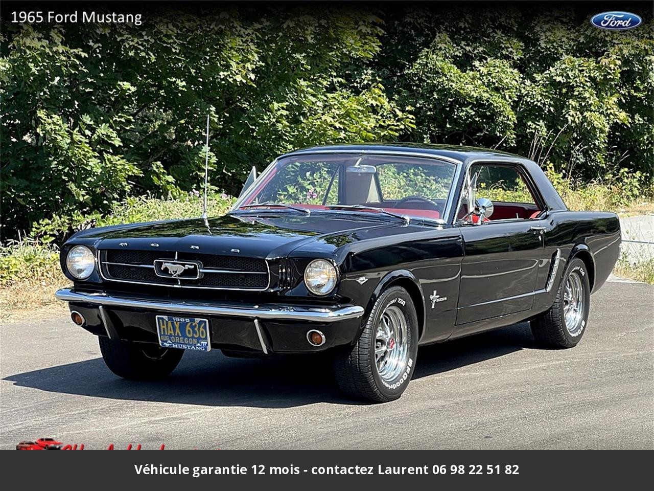 Ford Mustang V8 289 1965 prix tout compris