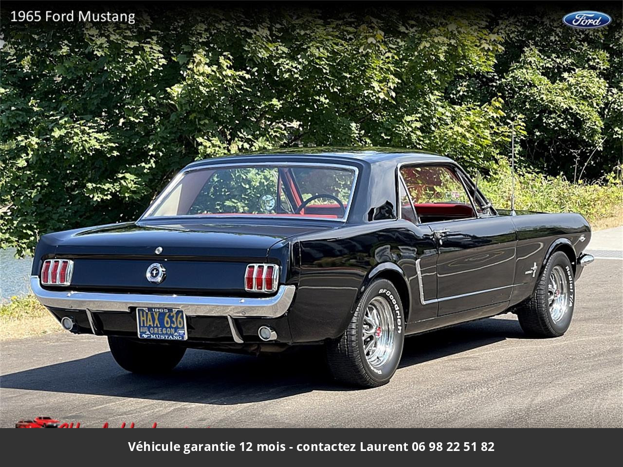 Ford Mustang V8 289 1965 prix tout compris