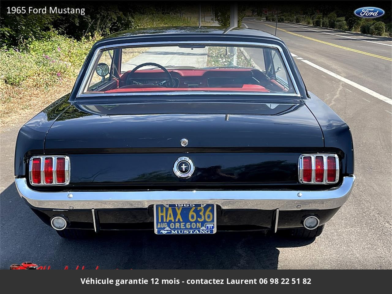 Ford Mustang V8 289 1965 prix tout compris