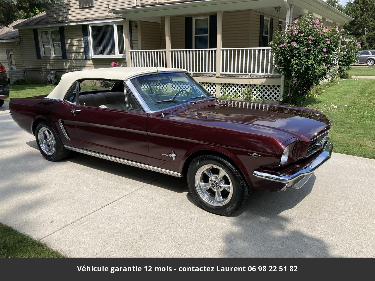 Ford Mustang V8 289 1965 prix tout compris