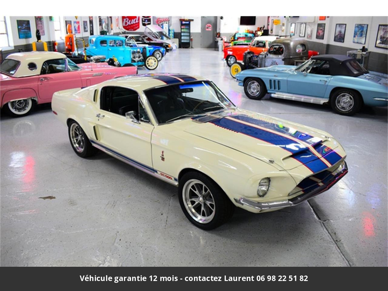 Ford Mustang Gt500 signée carroll shelby n° 1416 cobra le mans 390 ci  s code matching 1968 prix tout compris