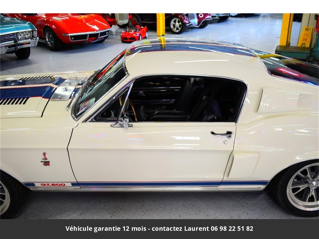 Ford Mustang Gt500 signée carroll shelby n° 1416 cobra le mans 390 ci  s code matching 1968 prix tout compris