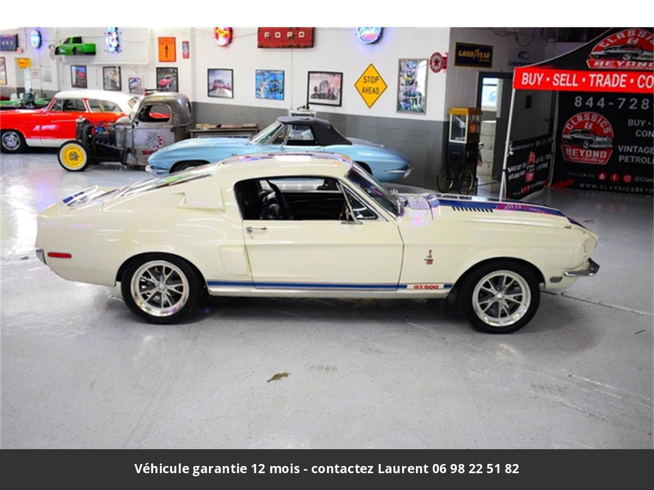 Ford Mustang Gt500 signée carroll shelby n° 1416 cobra le mans 390 ci  s code matching 1968 prix tout compris