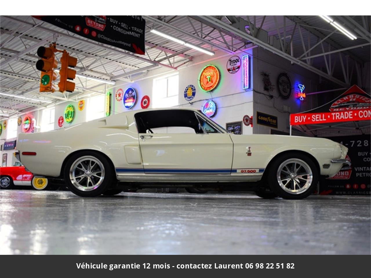 Ford Mustang Gt500 signée carroll shelby n° 1416 cobra le mans 390 ci  s code matching 1968 prix tout compris